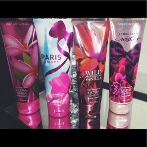 4 bath & body works lotions !